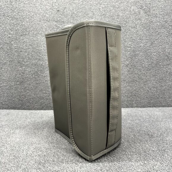 GoGo Travel Bag Hanging Toiletry Cosmetic Pouch Gray Compact Purse - Picture 9 of 11